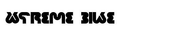 Xtreme Bike font preview